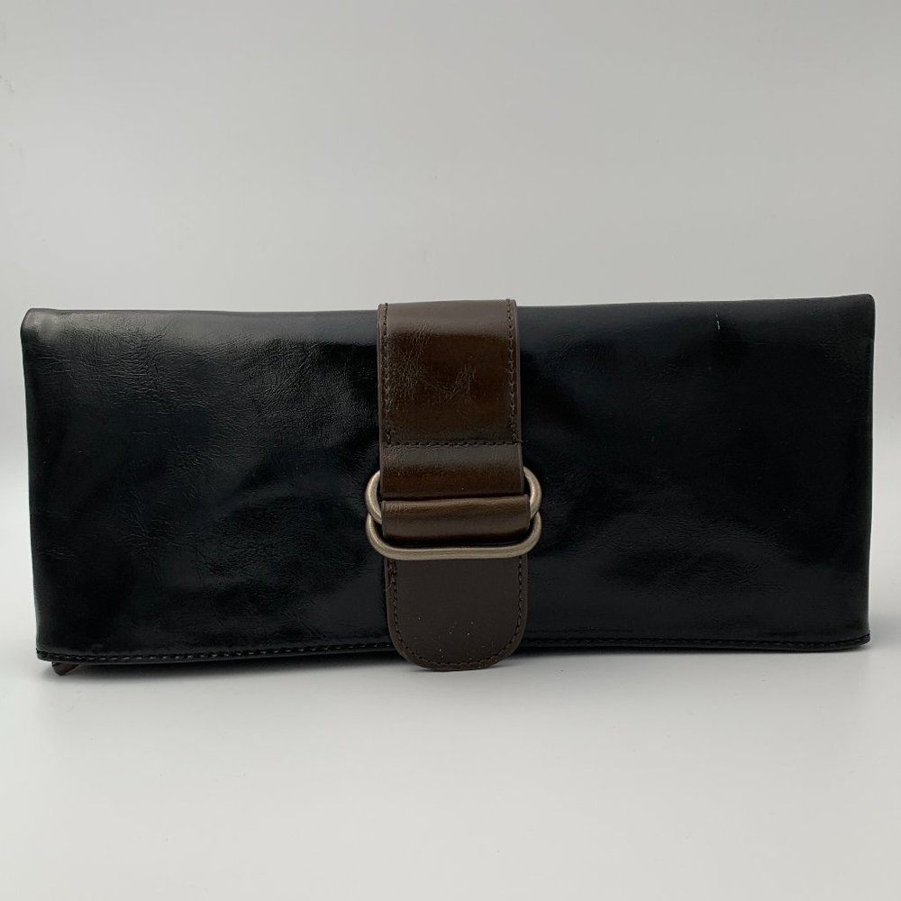 LAST ONE LEFT! Harper Vegan Leather Clutch Bag - Black
